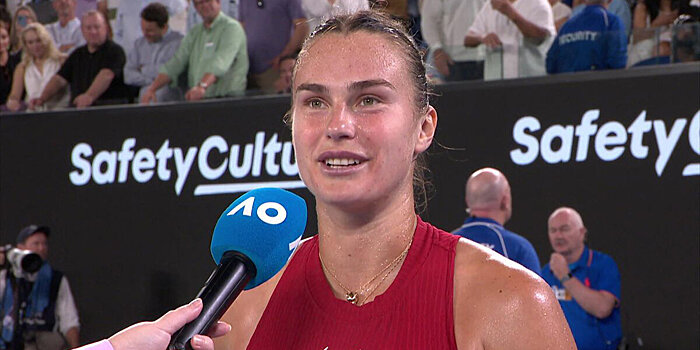 Соболенко о словах, что зрители ждали не ее матч, а следующий мужской: «Мужской теннис публике нравится больше, к сожалению. У мужчин, наверное, более высокий уровень»