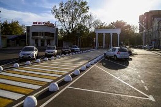 Пешеходная зона появилась возле железнодорожного вокзала в Ставрополе