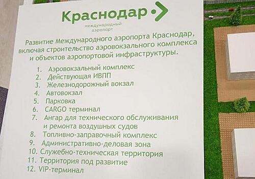 Макет нового аэропорта в Краснодаре представили на РИФ -2019