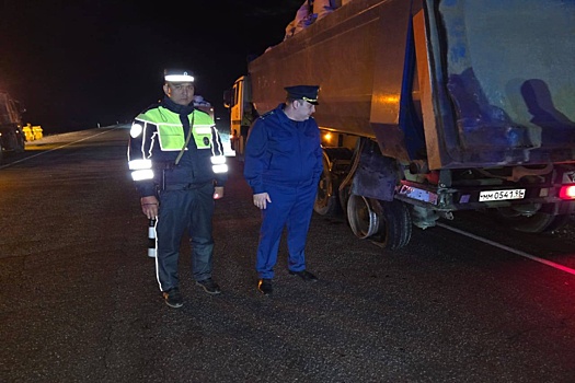 На трассе Астрахань-Махачкала столкнулись BaW c полуприцепом "Тонар"