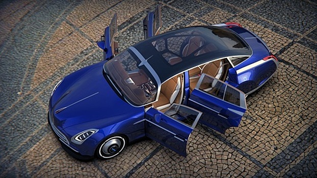 "Кортеж" отдыхает! Российский дизайнер создал роскошный "ЗИМ Гиперлайнер"