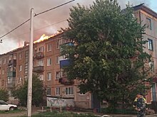 В пос. Светлый Оренбуржья 29 мая горела крыша многоквартирного дома