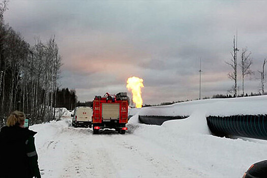 В Киевской области произошел взрыв на поставляющем газ в Европу газопроводе