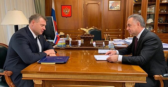 В правительстве РФ состоялась встреча заместителя председателя кабмина Виталия Мутко и губернатора Астраханской области Игоря Бабушкина