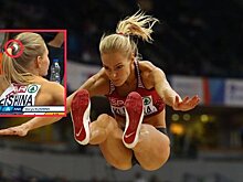 Клишина на ЧЕ собрала волосы резинкой в цветах российского флага