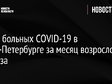 Число больных COVID-19 в Санкт-Петербурге за месяц возросло в 2,2 раза