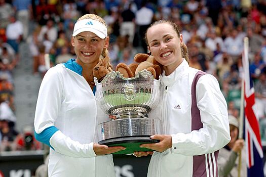 Теннис, Australian Open, Большой шлем: Анна Курникова и Мартина Хингис, ссоры, упрёки и скандалы, две победы в Мельбурне