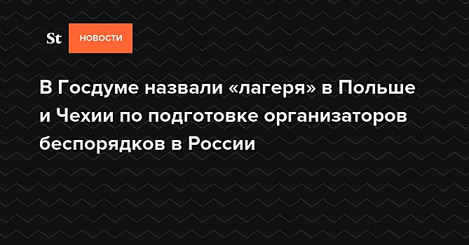 Организаторов беспорядков в России могли готовить в польских и чешских «лагерях»