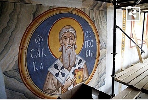 В Волгограде расписывают собор Александра Невского