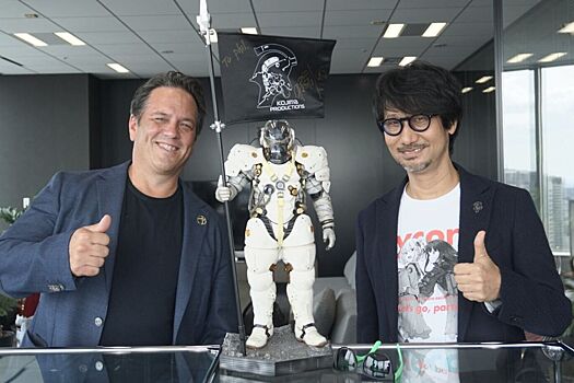 Фото: Хидео Кодзима и Фил Спенсер встретились в офисе Kojima Productions