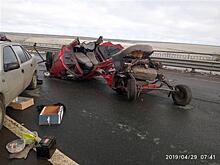 В Борском районе в ДТП разорвало Daewoo Matiz
