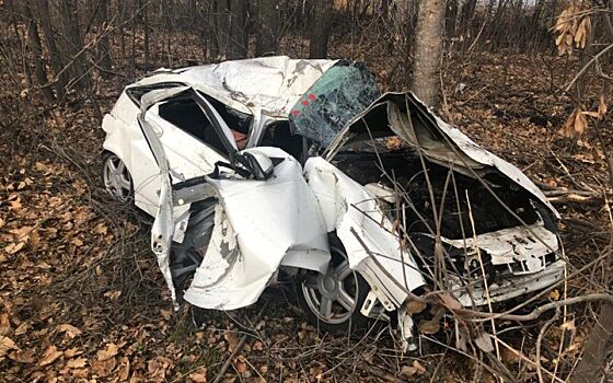 В ДТП с перевернувшейся «Приорой» под Рязанью пострадали три человека