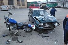 Ставропольского мотоциклиста от гибели в ДТП спас шлем