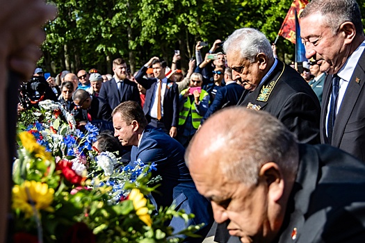В Трептов-парке дипломаты разных стран возложили венки к мемориалу воинам СССР