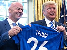 Глава ФИФА Инфантино посетил инаугурацию Трампа в Капитолии