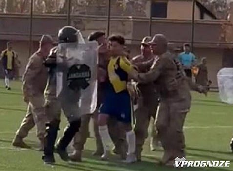 В любительском чемпионате Турции арбитру сломали нос