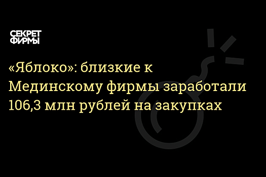 Связанные с Владимиром Мединским фирмы заподозрили в картельном сговоре