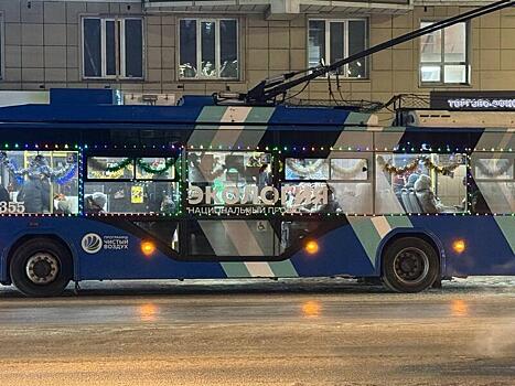 Гигантскую матрешку подарили Деду Морозу в его резиденции в Великом Устюге. На изготовление двухметровой игрушки ушло более 40 кг шерсти