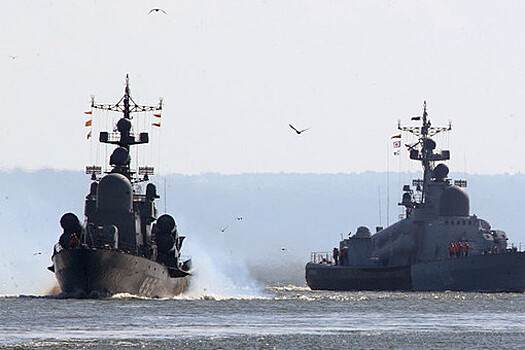 Российские корабли провели учения в Японском море