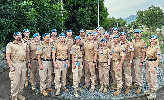 Сотрудники российского полицейского контингента в составе Миссии ООН в Республике Южный Судан приняли участие в медальном параде