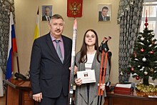 Владимир Путин подарил лыжи рязанской школьнице