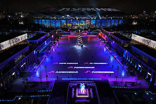 Каток в "Лужниках" в новогодние праздники посетили более 150 тыс. гостей