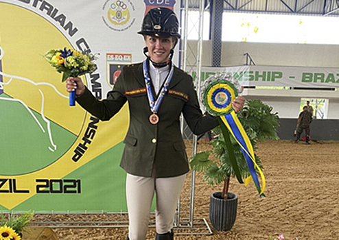 Армейская спортсменка стала бронзовым призером чемпионата мира CISM по конному спорту