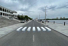 В Москве появился 3D пешеходный переход