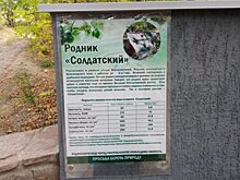 В Саратове на родниках Кумысной поляны появились информационные таблички о составе воды