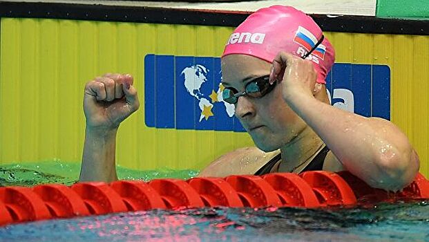 Дарья Устинова победила в заплыве на 200 м на спине в Финале Кубка России