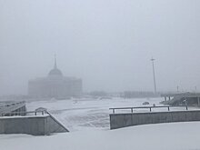 Аэропорт Астаны возобновил работу, прерванную из-за непогоды