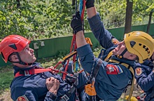 В Пожарно-спасательном центре города Москвы назвали лучших спасателей-альпинистов