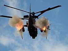 Очевидец снял, как вертолет Ка-52 сбивает дрон ВСУ в Подмосковье