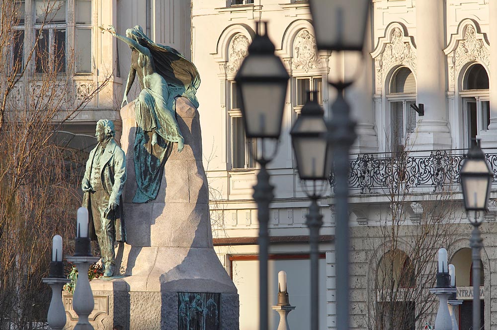 Площадь Прешерна, Любляна, Словения, Европа
