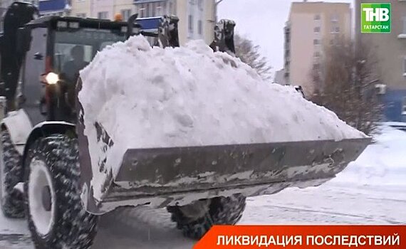 В Казани со 132 км трамвайных путей вывезли 2 тысячи тонн снега