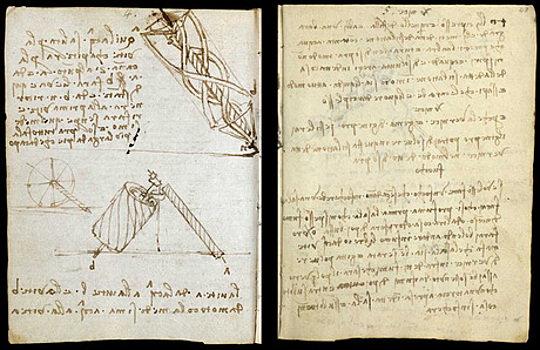 Кодексы Леонардо да Винчи доступны в сверхвысоком разрешении на сайте Музея Виктории и Альберта