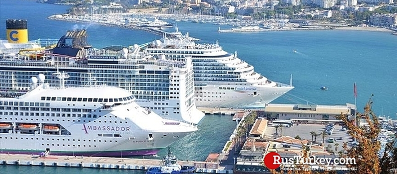 Порты Турции приняли более 900 круизных лайнеров