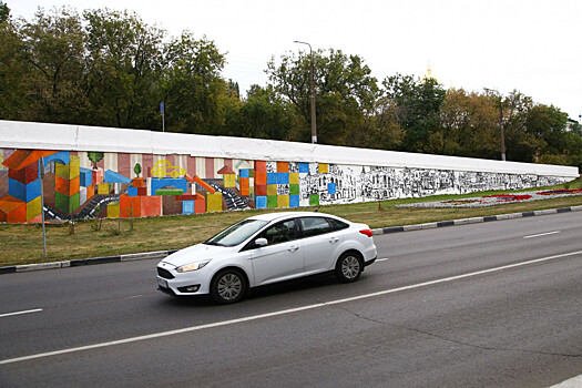 Граффити, посвященное автомобилю «Победа», появилось у Канавинского моста