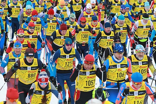 В Ярославской области прошел самый массовый лыжный марафон