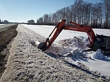 На дорогах области расчищают водопропускные трубы
