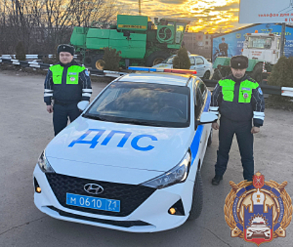 В Тульской области сотрудники Госавтоинспекции оказали помощь водителю грузовика, оказавшемуся в непростой ситуации на дороге