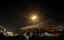 Отражение ракетной атаки под Дамаском попало на видео