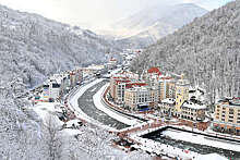 Открытие горнолыжных трасс "Розы Хутор" перенесли на 31 декабря из-за отсутствия снега
