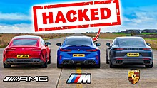 Видео: «заряженные» лифтбеки Mercedes-AMG и Porsche устроили гонку с четырёхдверным купе BMW