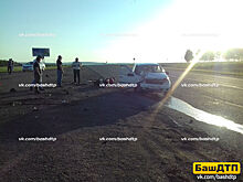За минуту до аварии: водитель заснял на видео, как байкер промчался по трассе в Башкирии