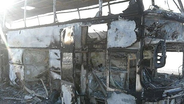 Названа причина пожара в автобусе в Казахстане