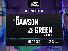 UFC Vegas 80: Грин нокаутировал Доусона в первом раунде и другие бои