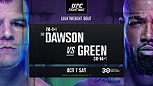 UFC Vegas 80: Грин нокаутировал Доусона в первом раунде и другие бои