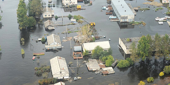 Ледоход на Амуре: вода затопила 60 жилых домов, дворы и дороги