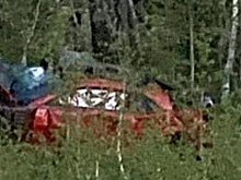 На Вилюйском тракте в Якутске во время гонок разбился Chevrolet Camaro